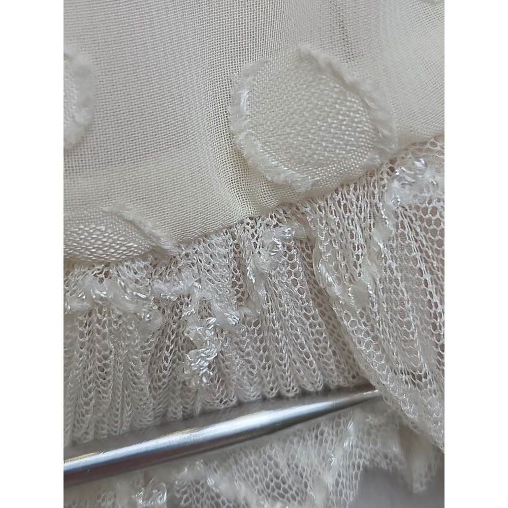 NEW Alexis Yakira Skirt Revolve Size XS Cream Ivory Ruffle Sequin Dots MSRP $385 - Picture 14 of 16